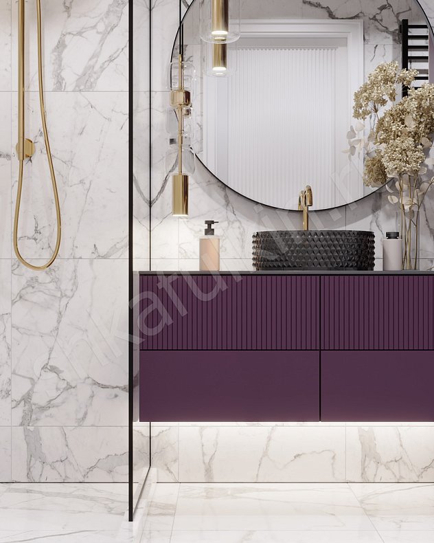 Мебель в санузел Мору Темные Розовый Цветной Неоклассика   Для вещей Для декора 3