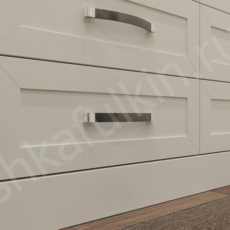 Изображение Шкаф Рамонес Светлые Белый Неоклассика 5и створчатые Гостиная Для вещей 4