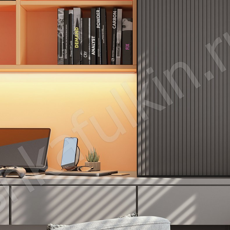 Изображение Детская Шондер Черный Цветной Светлые Зеленый Современный  Детская Для книг 10