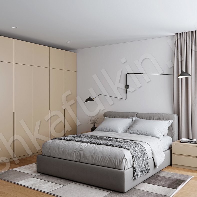 Распашной шкаф Ламарр Коричневый Светлые Минимализм 5и створчатые Спальня Для вещей 1