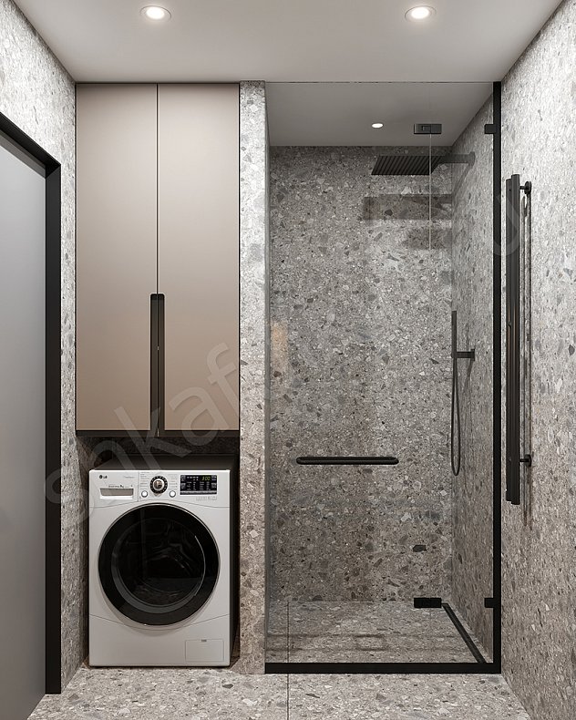 Мебель в ванную Доренго Светлые Коричневый Минимализм   Для вещей 2