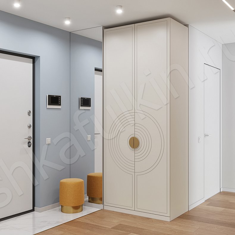 Изображение Прихожая Лоррис Коричневый Светлые Современный 2х створчатые Прихожая Для вещей 1