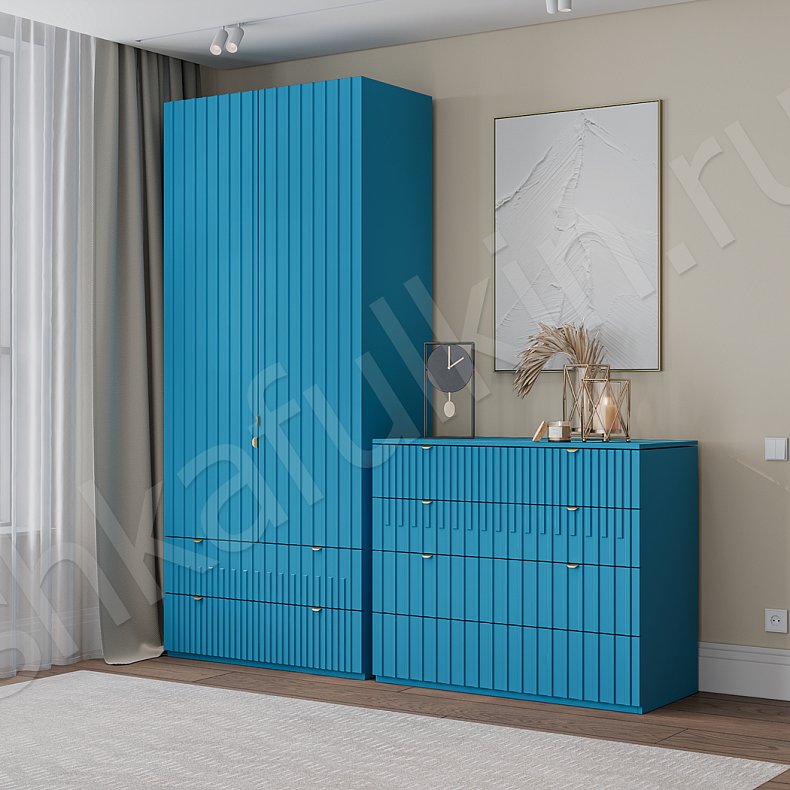 Гарнитур Кавалли Белый Модерн 2х створчатые Спальня Для вещей