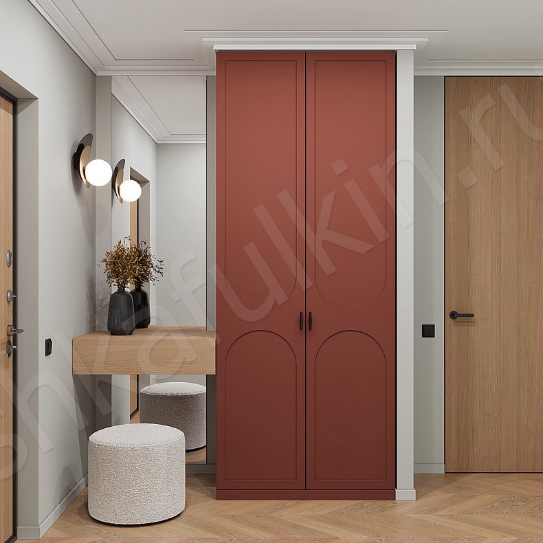 Изображение Прихожая Янтина Светлые Красный Современный 2х створчатые Прихожая Для вещей 1