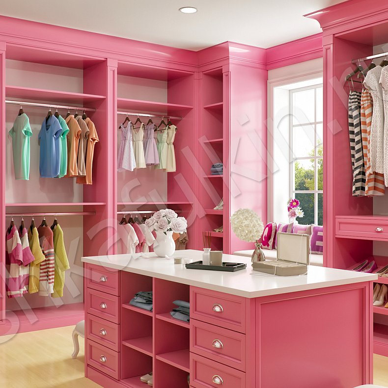 Гардеробная Афродита Розовый   Гардеробная  2