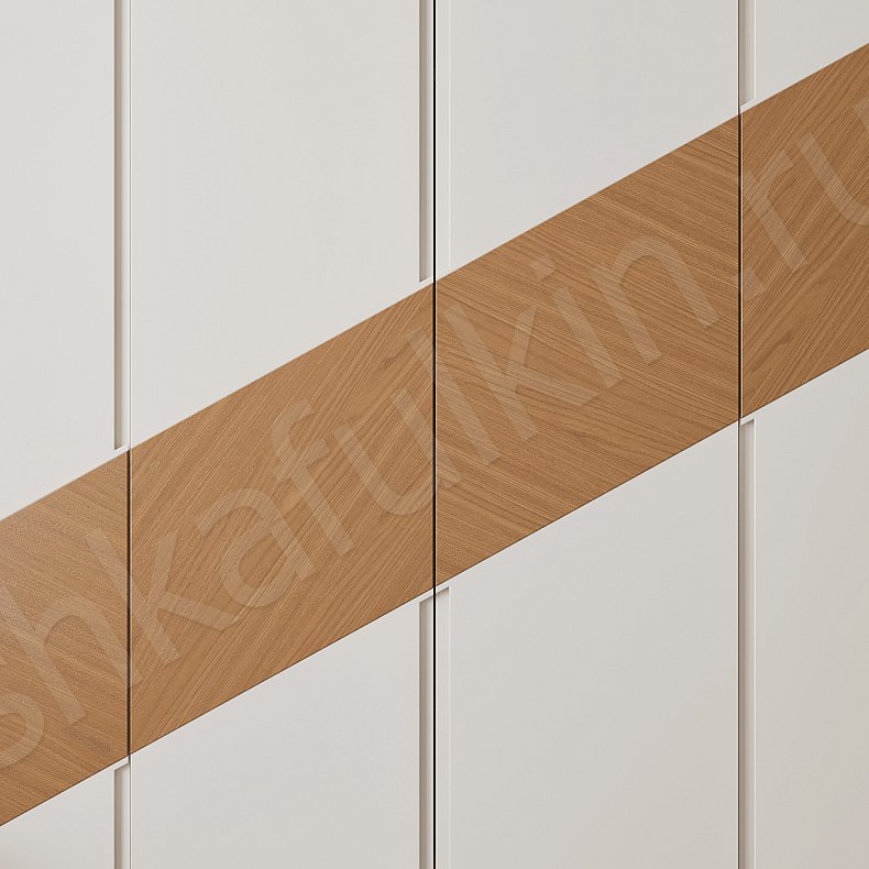 Шкаф Магма Белый Современный 4х створчатые Спальня Для белья 3