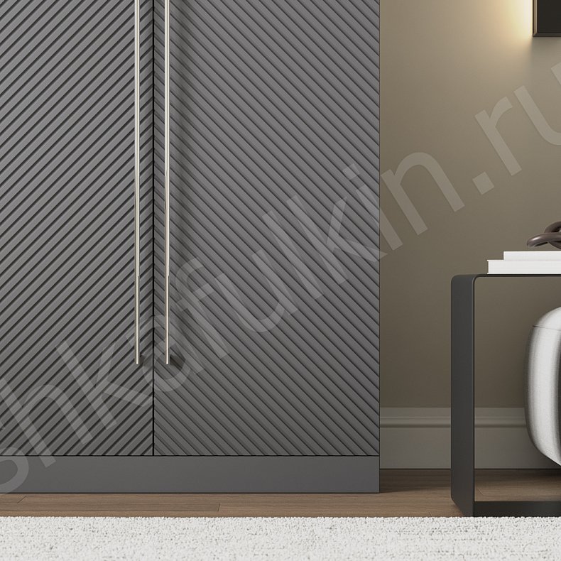 Шкаф Нотариус Черный Модерн 4х створчатые Гостиная Для вещей 12