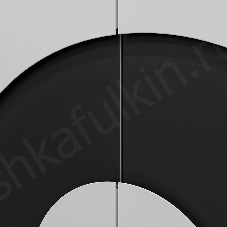 Прихожая Меридиан Белый Черный Светлые Современный 2х створчатые Прихожая Для вещей 5