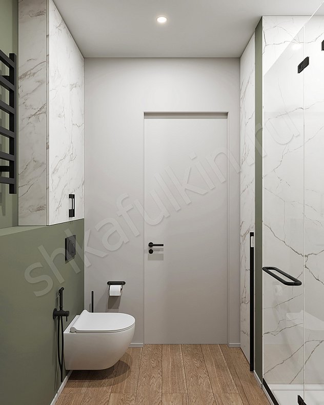 Изображение Мебель в ванную Каррара Светлые Белый Современный Для вещей 2