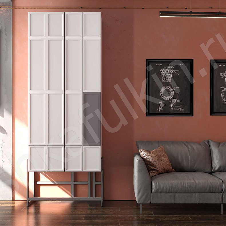 Гарнитур Урбан Белый Цветной Светлые Лофт 2х створчатые Гостиная Для вещей 1