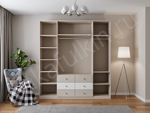 Корпусный шкаф Джерри Белый Прованс 4х створчатые Спальня 