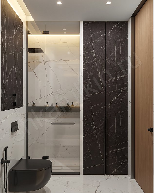 Изображение Мебель в ванную Сахара Темные Черный Современный Для вещей 1