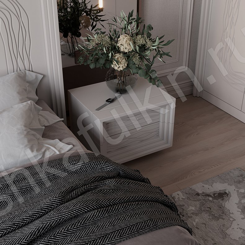 Изображение Гарнитур Сезанн Белый Светлые Современный 6и створчатые Спальня Для вещей 6