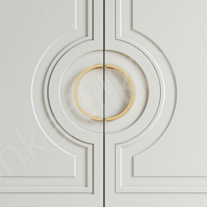 Изображение Шкаф Агнесса Белый Светлые Классика 4х створчатые Гостиная Для вещей 3