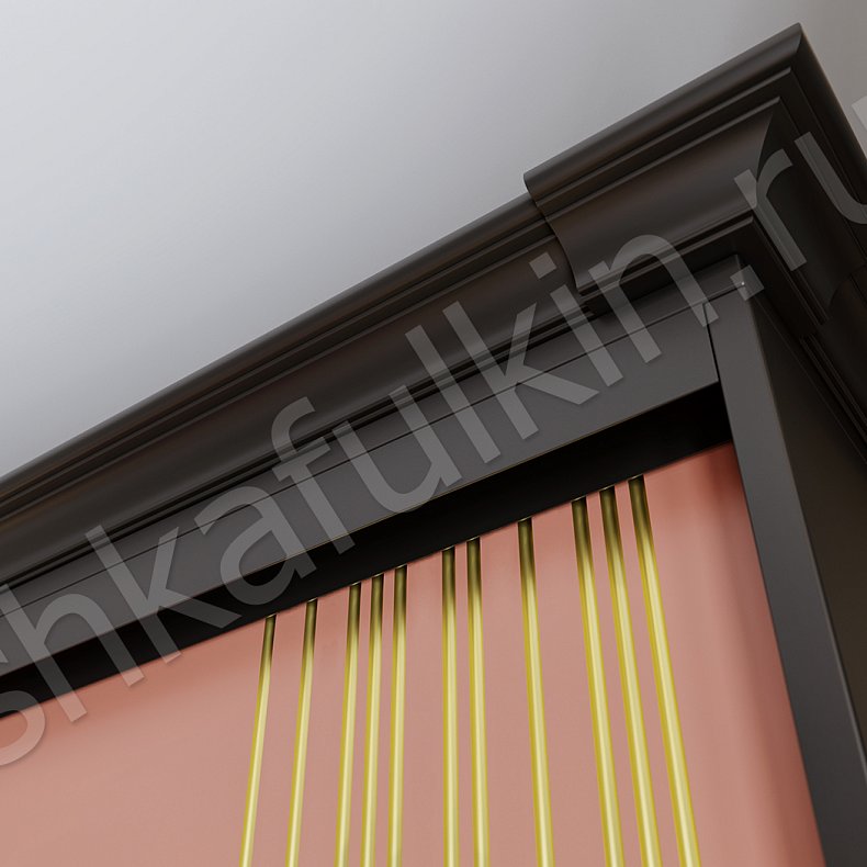 Корпусный шкаф-купе Сиена Светлые Красный Цветной Модерн 3х створчатые Гостиная Для вещей 4