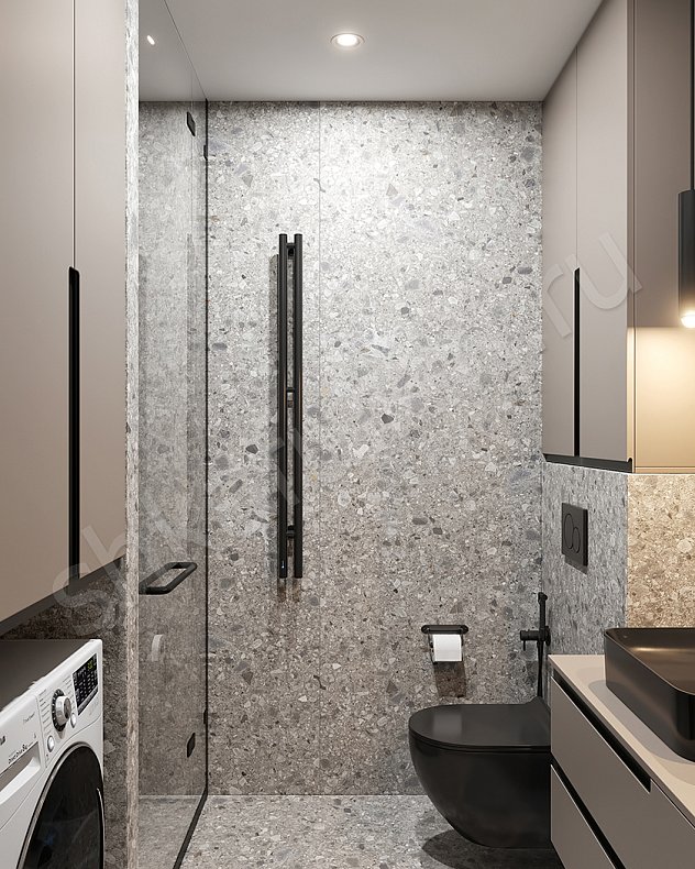 Мебель в ванную Доренго Светлые Коричневый Минимализм   Для вещей 4