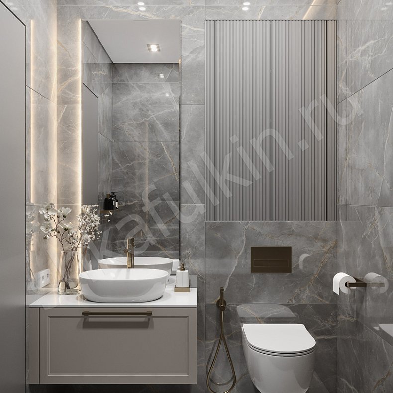 Сицилия ЖК Ола-Апарт 31 м² Санузел