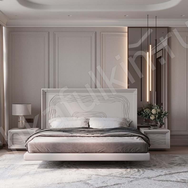 Изображение Гарнитур Сезанн Белый Светлые Современный 6и створчатые Спальня Для вещей 7