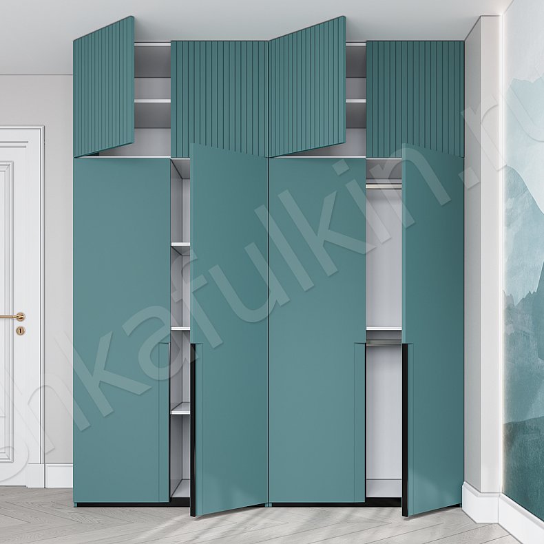 Шкаф Партенио  Минимализм 4х створчатые Спальня Для вещей 7
