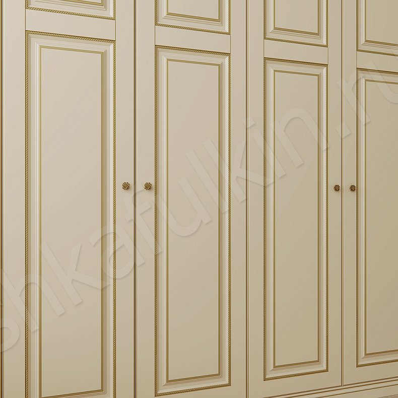 Изображение Корпусный шкаф Флоренция Цветной Коричневый Светлые Темные Классика 4х створчатые Гостиная Для вещей 8