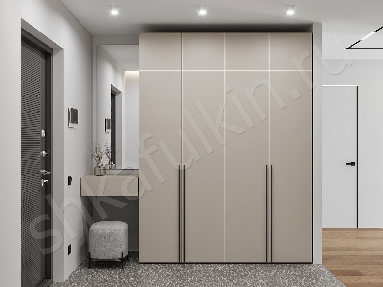 Прихожая 4 двери + консоль Симпле Светлые Минимализм 4х створчатые Прихожая 