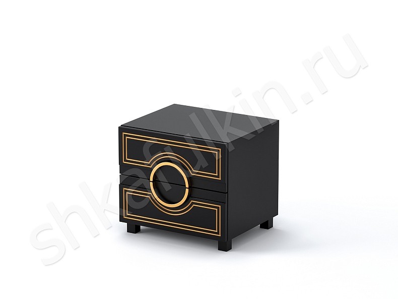 Тумба прикроватная София Серый Белый Черный Коричневый Светлые Темные Зеленый Золото Классика 2х створчатые Спальня Для декора