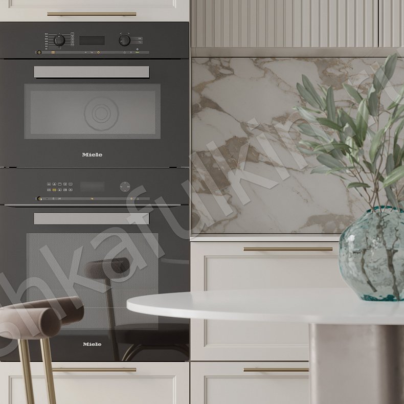 Кухня Сицилия Светлые Белый Неоклассика   Для посуды 2