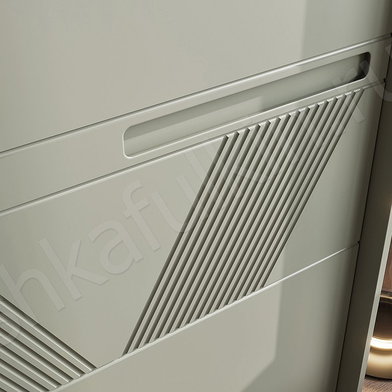 Изображение Шкаф-купе Клеопатра Зеленый Светлые Цветной Современный 3х створчатые Гостиная Для вещей 3