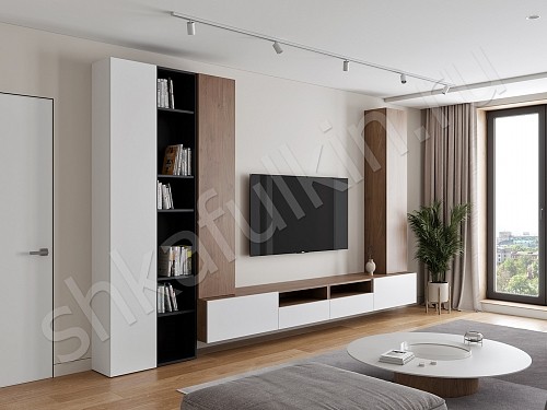 Изображение цвета Стенка Вуди  Скандинавский   Под ТВ