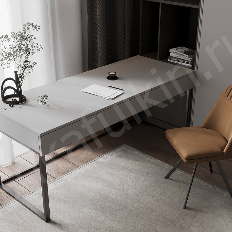 Шкаф Харитон Серый Современный 4х створчатые Спальня Для вещей Для книг 3