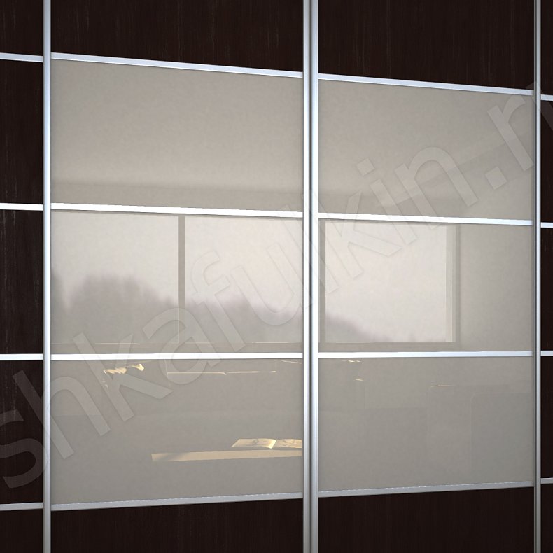 Изображение Встроенный шкаф-купе Стефано Черный Хай-тек 4х створчатые Гостиная Для вещей 4