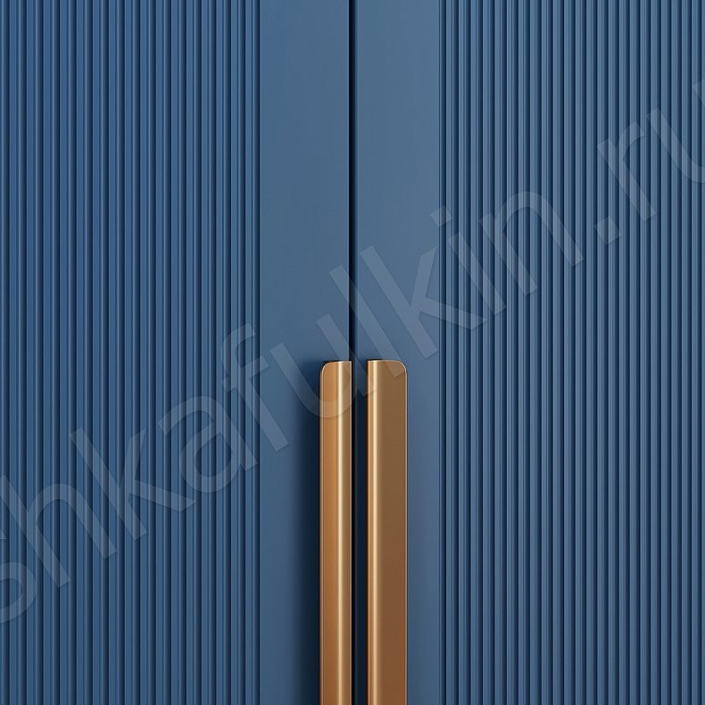 Изображение Шкаф в прихожую Олимп Темные Синий Цветной Неоклассика 4х створчатые Прихожая Для вещей 3