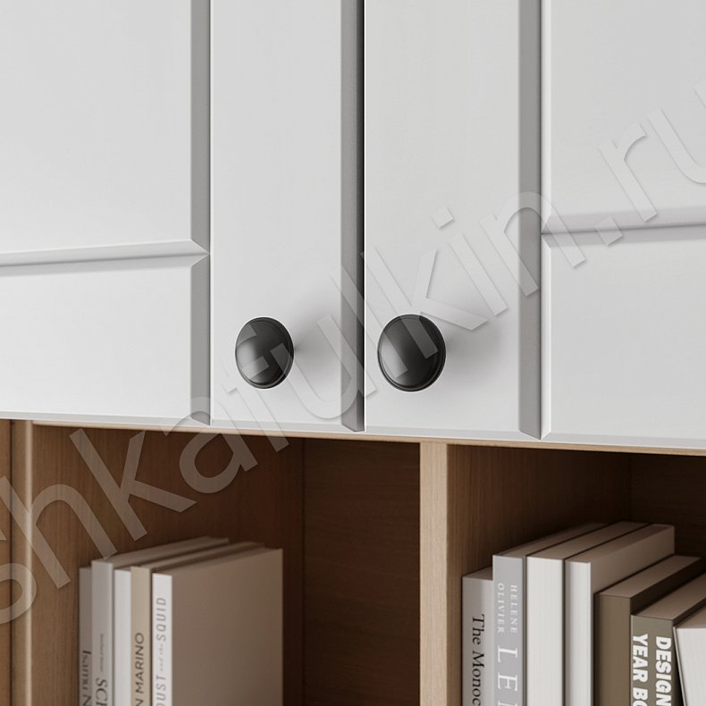 Изображение Гарнитур Грейси Белый Древесный Светлые Современный 4х створчатые Спальня Для книг Для вещей 7