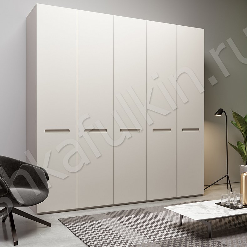 Распашной шкаф Матео Белый Цветной Синий Светлые Минимализм 5и створчатые Гостиная Для вещей