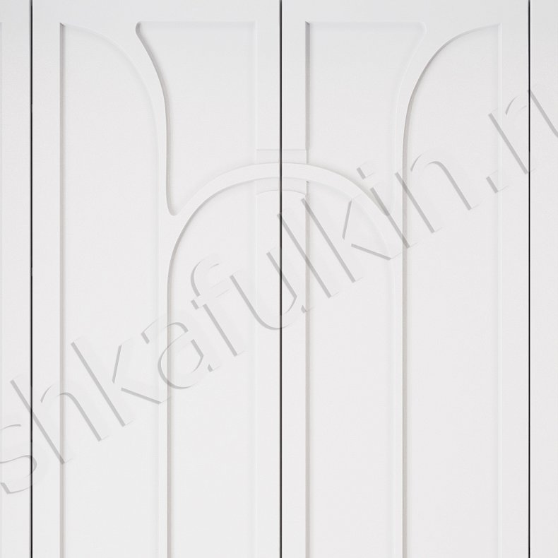 Изображение Шкаф 4 двери Бернард Белый Неоклассика 4х створчатые Спальня Для вещей 3