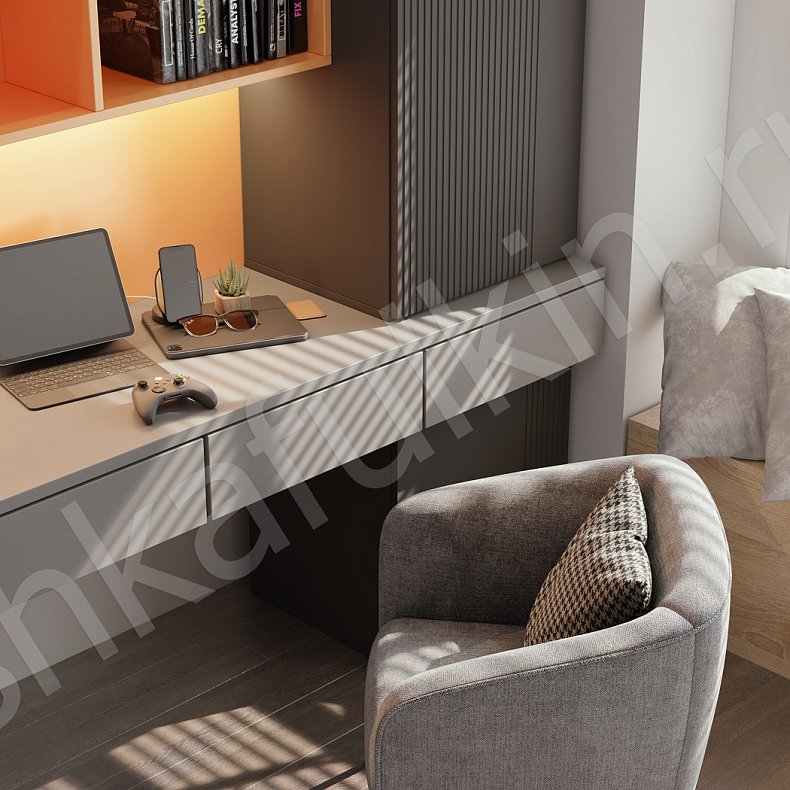 Изображение Детская Шондер Черный Цветной Светлые Зеленый Современный  Детская Для книг 13