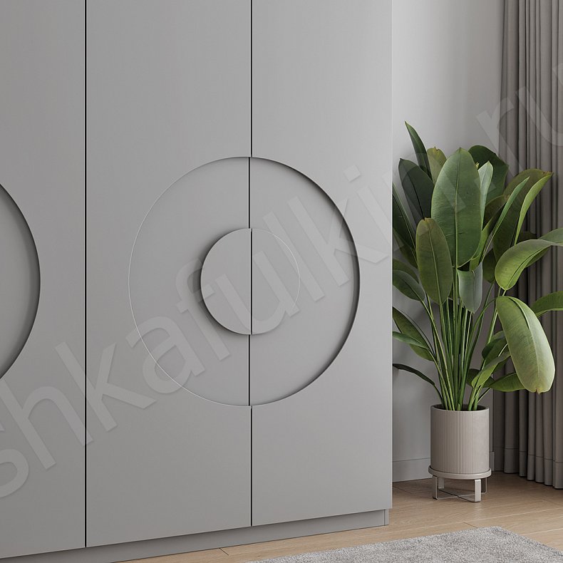 Шкаф Меридиан Белый Цветной Коричневый Серый Светлые Современный 4х створчатые Спальня Для вещей 9