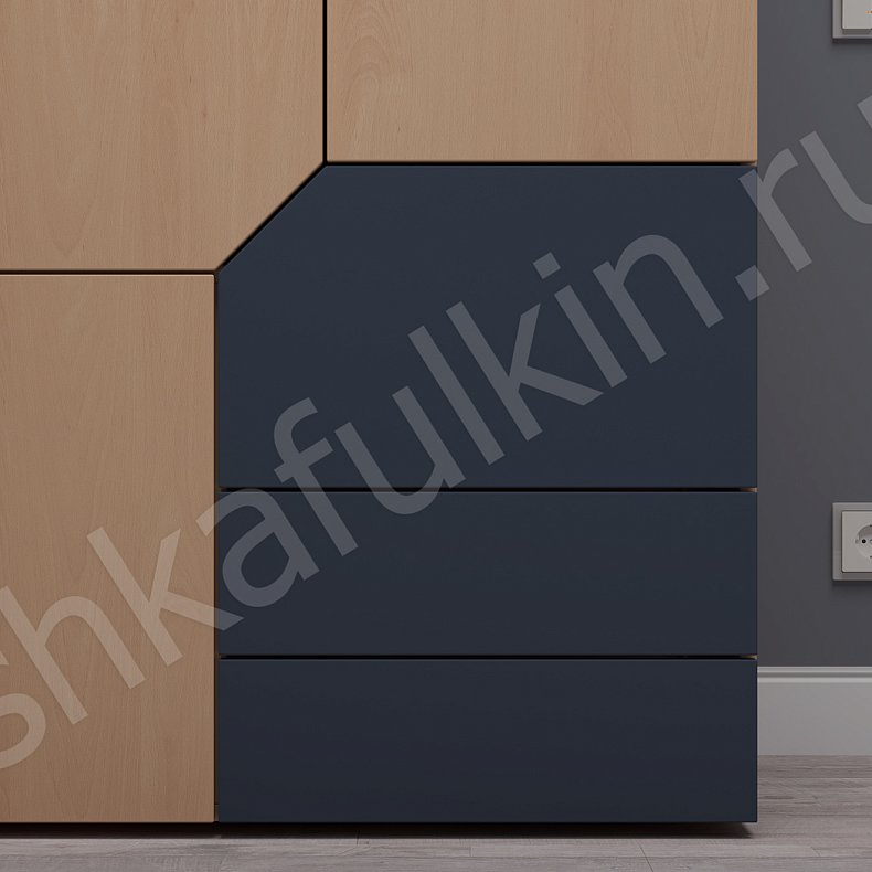 Изображение Шкаф Сонум Темные Светлые Серый Коричневый Древесный Черный Скандинавский 2х створчатые Гостиная Для вещей Для белья 12