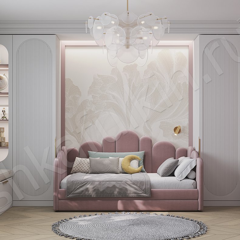 Изображение Детская Скаволлини Белый Неоклассика 2х створчатые Детская Для вещей 1