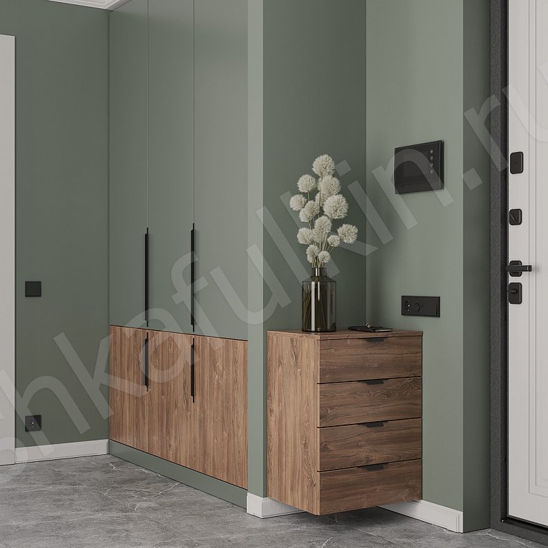 Изображение Прихожая Марокко Цветной Древесный Светлые Зеленый Современный 3х створчатые Прихожая Для вещей 2