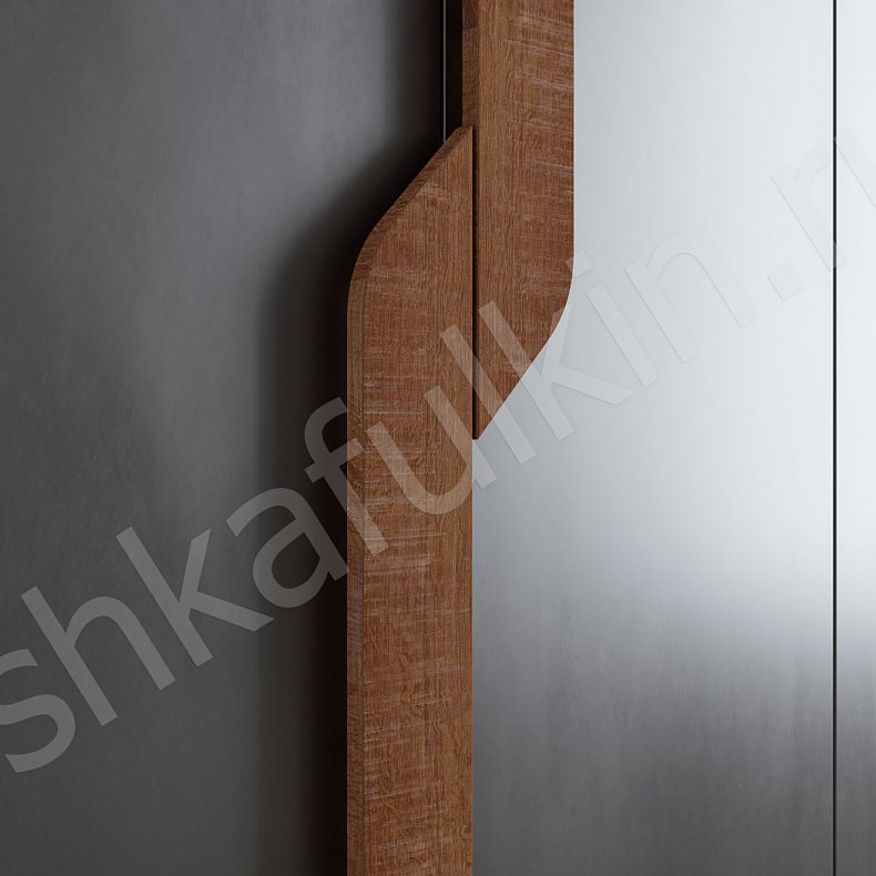 Изображение Шкаф Ронни Древесный Белый Черный Коричневый Серый Светлые Темные Скандинавский 4х створчатые Гостиная Для белья Для вещей 12