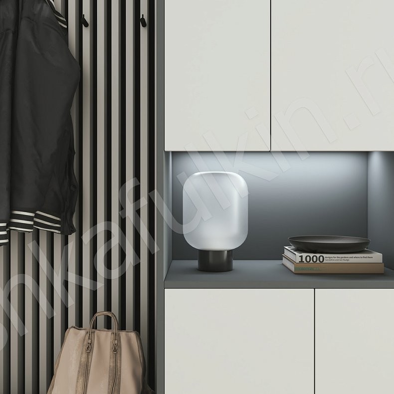 Изображение Прихожая Донни Древесный Белый Черный Серый Светлые Темные Скандинавский 2х створчатые Прихожая Для вещей 14