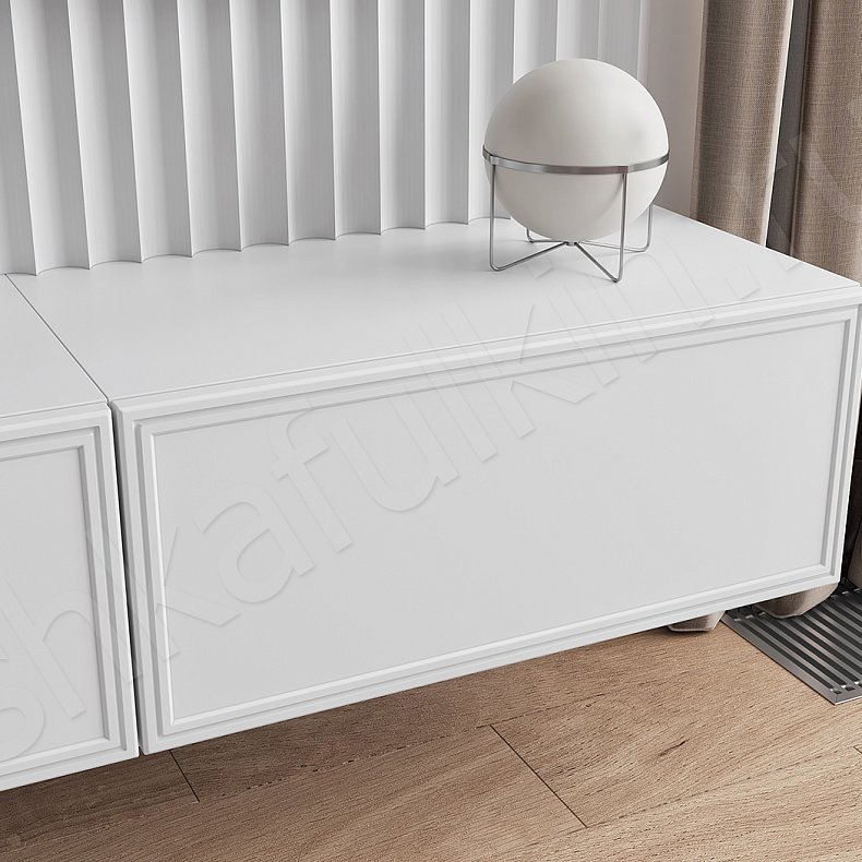 Изображение Стенка Минор Белый Цветной Древесный Красный Светлые Темные Модерн 2х створчатые Гостиная Под ТВ 9