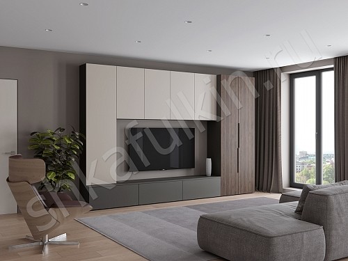 Изображение цвета Стенка Соло  Минимализм  Гостиная 