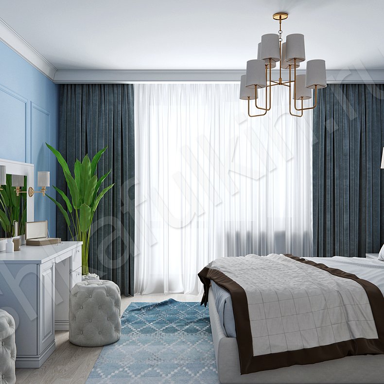 Изображение Гарнитур Эльза Белый Светлые Классика 4х створчатые Спальня Для вещей 6