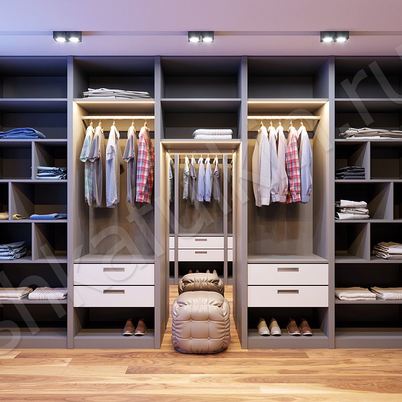 Гардеробная Лорд  Хай-тек  Гардеробная  5