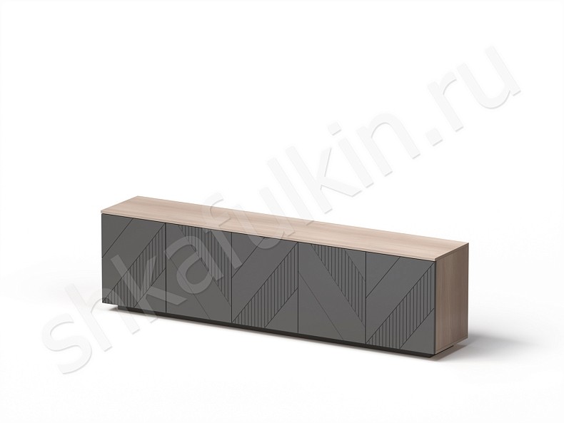 Изображение цвета Тумба Хадсон Древесный Белый Черный Серый Синий Светлые Зеленый Современный 5и створчатые Гостиная Для книг Для декора Под ТВ