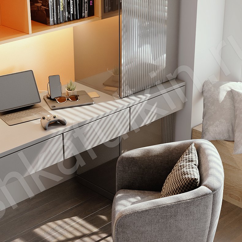 Изображение Детская Шондер Черный Цветной Светлые Зеленый Современный  Детская Для книг 14