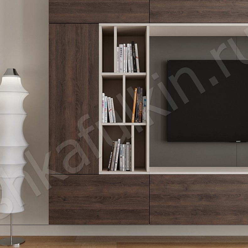 Изображение Стенка Нельсон Светлые Черный Древесный Серый Темные Минимализм Гостиная Для книг Для декора Для посуды Под ТВ 13