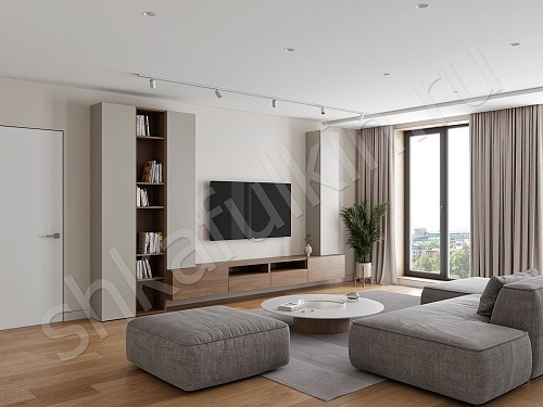 Изображение цвета Стенка Вуди  Скандинавский   Под ТВ